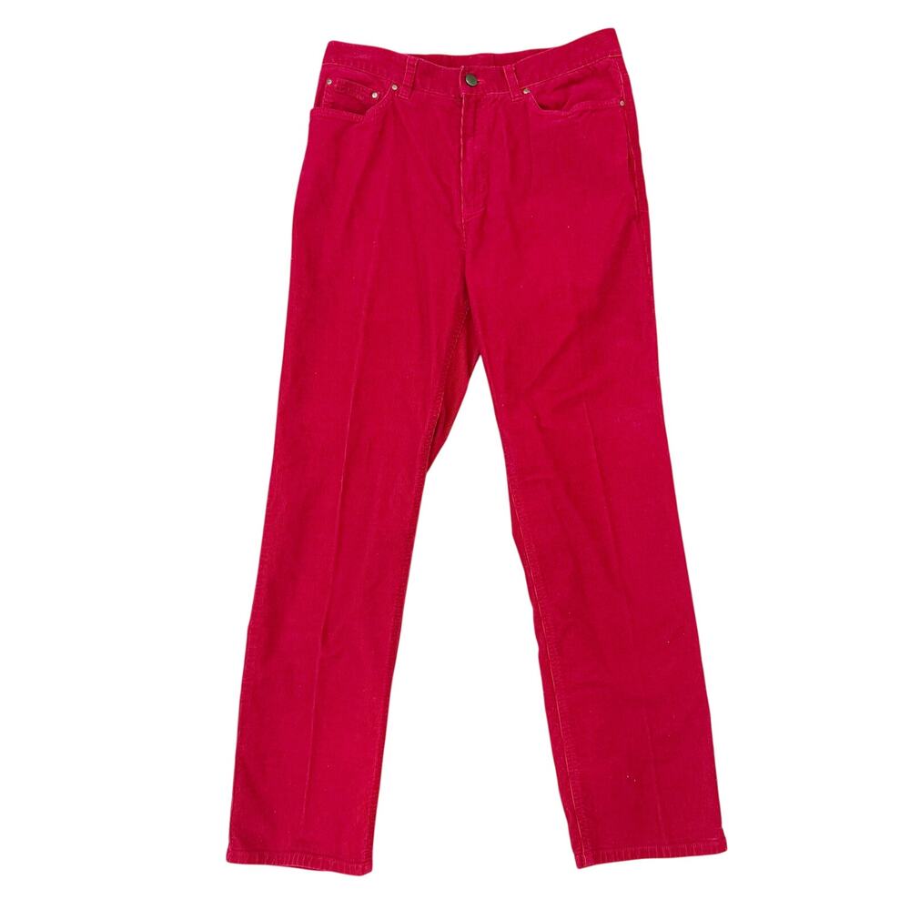 Lauren Jeans Co Red Corduroy Pants Size 10